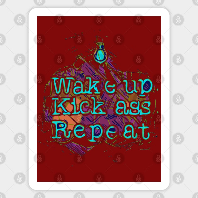 Fasbytes Runner, Wake up kick, Repeat Sticker by FasBytes